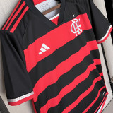 2024/25 Flamengo Home Kids Soccer Jersey