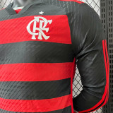 2024/25 Flamengo Home Player Version Long Sleeve Jersey