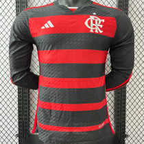 2024/25 Flamengo Home Player Version Long Sleeve Jersey