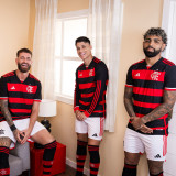 2024/25 Flamengo Home Player Version Long Sleeve Jersey