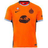 2023/24 In Milan x Ninja Turtles Third Orange Fans Soccer Jersey 忍者神龟版