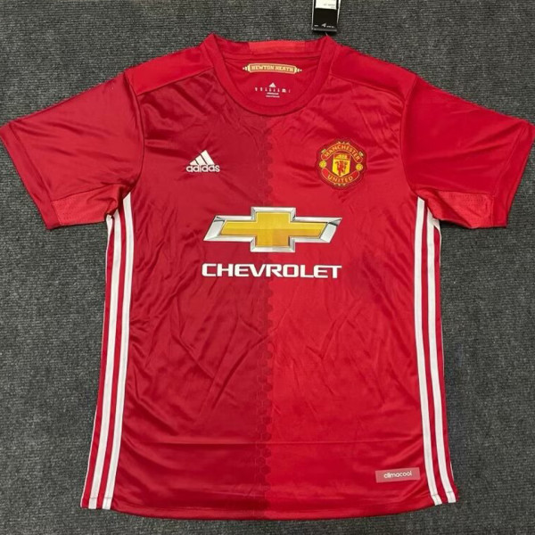 2016/17 M Utd Home Red Retro Soccer Jersey