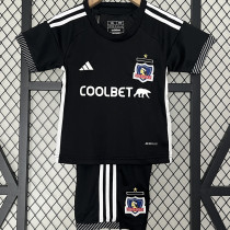 2024/25 Colo-Colo Away Black Kids Soccer Jersey