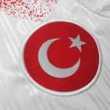 1990 Turke White Retro Retro Jersey