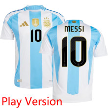 MESSI #10 Argentina Home Player Version Jersey 2024/25 (Have FlFA World Champion 2022 有胸前章) ★★