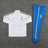 2024 Italy White Jacket Tracksuit