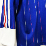1980/82 France Home Blue Retro Long Sleeve Jersey