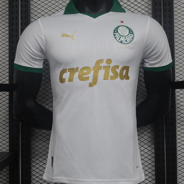 2024/25 Palmeiras Away White Player Version Jersey