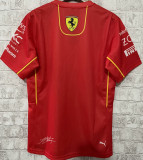 2024 Ferrari F1 #16 Red Team T-Shirt 圆领 16号