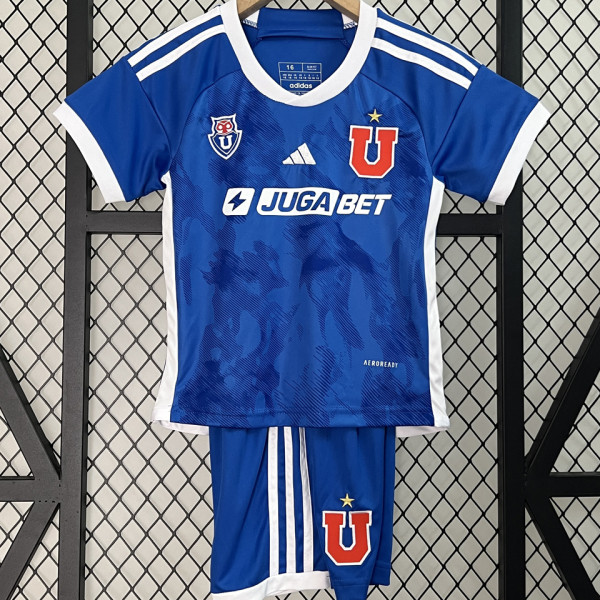 2024/25 Universidad de Chile Home Blue Kids Soccer Jersey