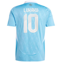 LUKAKU #10 Belgium 1:1 Quality Away Fans Soccer Jersey 2024/25 ★★