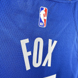 2024 Kings FOX #5 Blue City Edition NBA Jerseys 热压