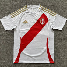 2024/25 Peru Home White Fans Soccer Jersey