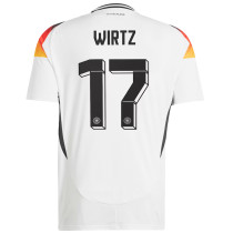 WIRTZ #17 Germany 1:1 Quality Home White Fans Soccer Jersey 2024/25 ★★