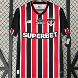 2024/25 Sao Paulo 1:1 Away Fans Soccer Jersey (All Sponsor 全广告)