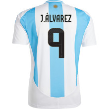 J. Á LVAREZ # 9 Argentina 1:1 Quality Home Fans Jersey 2024/25 (Have FlFA World Champion 2022 有胸前章) ★★
