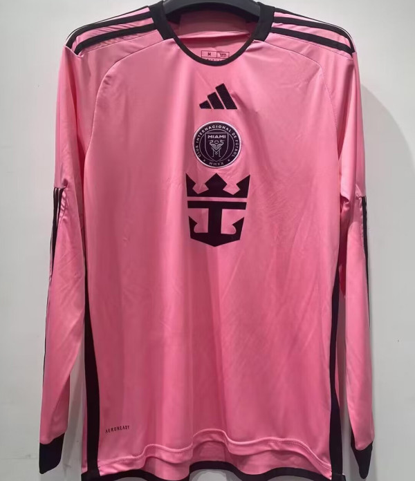 2024/25 Inter Miami Home Pink Long Sleeve Jersey