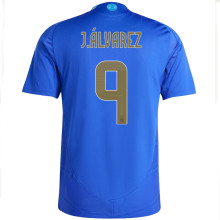 J. Á LVAREZ # 9 Argentina 1:1 Quality Away Blue Fans Soccer Jersey 2024/25 ★★