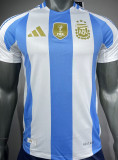 CAMPEONES DEL MUNDO 3 Stars Argentina Home Player Version Jersey 2024/25 (Have FlFA World Champion 2022 球员版有胸前章) ★★