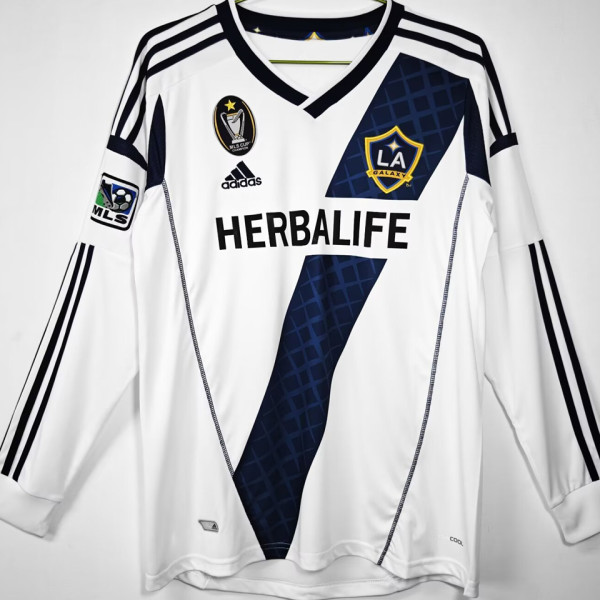 2012/13 LA Galaxy FC Home White Retro Long Sleeve Jersey