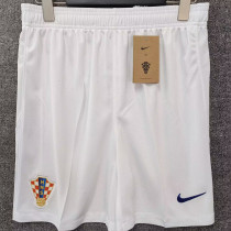 2024/25 Croatia Home White Fans Shorts Pants