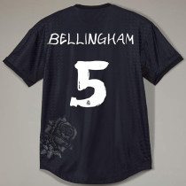 BELLINGHAM #5 RM x Y-3 Black Fans Soccer Jersey 2024/25 黑色 ★★