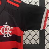 2024/25 Flamengo Home Kids Soccer Jersey