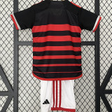 2024/25 Flamengo Home Kids Soccer Jersey