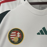 2024/25 Hungary Away White Fans Soccer Jersey