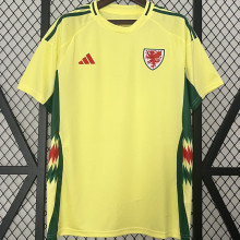 2024/25 Wales Away Yellow Fans Soccer Jersey