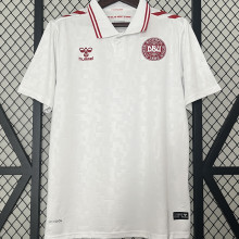 2024/25 Denmark Away White Fans Soccer Jersey