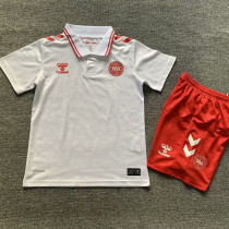 2024/25 Denmark Away White  Kids Soccer Jersey