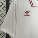 2024/25 Denmark Away White Fans Soccer Jersey