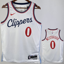 2024/25 Clippers WESTBROOK #0 White NBA Jerseys