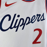 2024/25 Clippers LEONARD #2 White NBA Jerseys