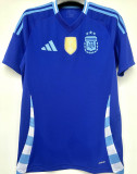 DE PAUL # 7 Argentina 1:1 Quality Away Blue Fans Soccer Jersey 2024/25 ★★