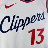 2024/25 Clippers GEORGE #13 White NBA Jerseys