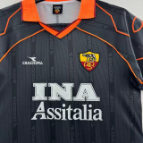 1999/2000 Roma Away Black Retro Soccer Jersey