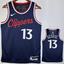 2024/25 Clippers GEORGE #13 Sapphire Blue NBA Jerseys