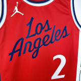 2024/25 Clippers LEONARD #2 Red NBA Jerseys