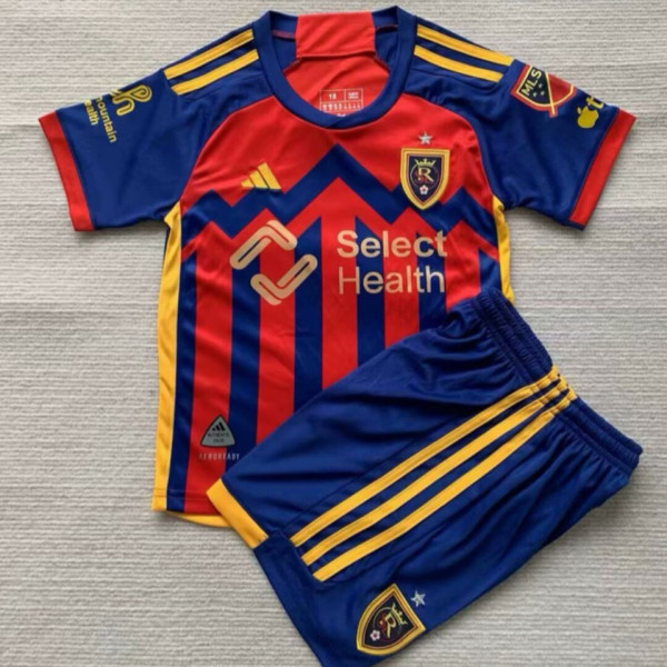 2024/25 Real Salk Lake Home Kids Soccer Jersey 皇家盐湖城