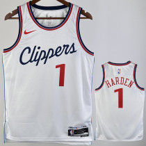 2024/25 Clippers HARDEN #1 White NBA Jerseys