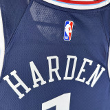 2024/25 Clippers HARDEN #1 Sapphire Blue NBA Jerseys