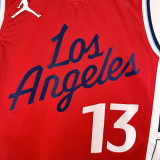 2024/25 Clippers GEORGE #13 Red NBA Jerseys