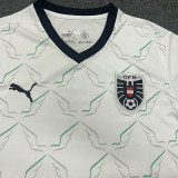 2024/25 Austria Away White Fans Soccer Jersey