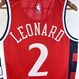 2024/25 Clippers LEONARD #2 Red NBA Jerseys
