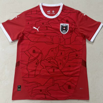 2024/25 Austria Home Red Fans Soccer Jersey
