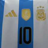 2024/25 Argentina Home Player Version Long Sleeve Jersey  (Have FlFA World Champion 2022 有胸前章)