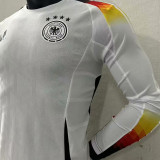 2024/25 Germany Home White Player Version Long Sleeve Jersey