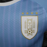 2024/25 Uruguay Home Blue Player Version Soccer Jersey 乌拉圭